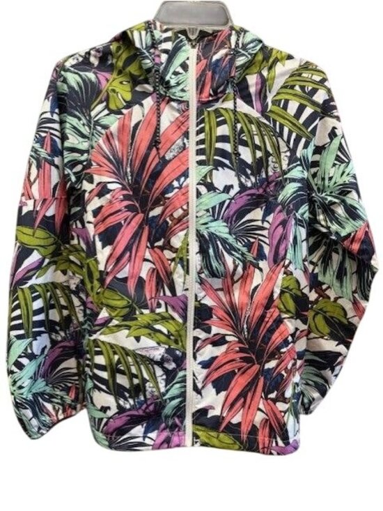 Columbia Jackets & Blazers - Columbia Womens‎ Tropical Print Hooded Lightweight Jacket Small